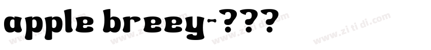 apple breey字体转换